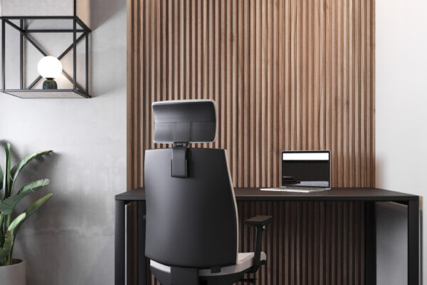 Corr fotel gabinetowy z wysokim oparciem i zagłówkiem w Wizualhome w Zdzieszowicach i Żyrowej